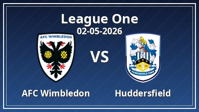 Thumbnail for AFC Wimbledon vs Huddersfield