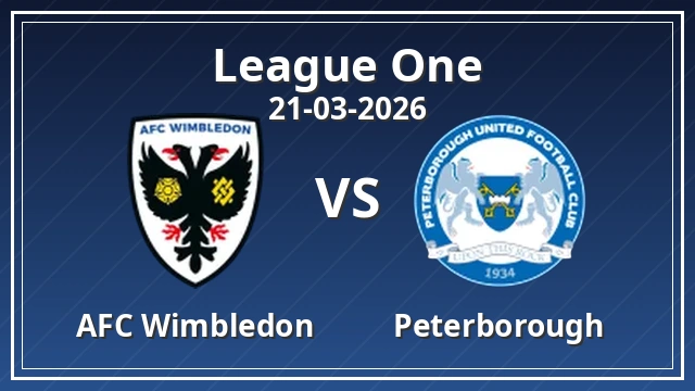Thumbnail for AFC Wimbledon vs Peterborough