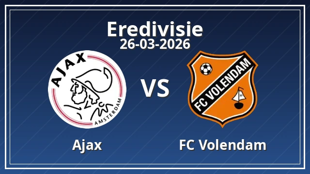 Thumbnail for Ajax vs FC Volendam