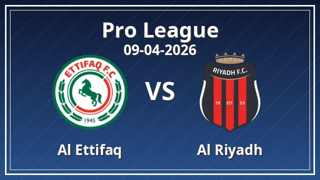 Thumbnail for Al Ettifaq vs Al Riyadh
