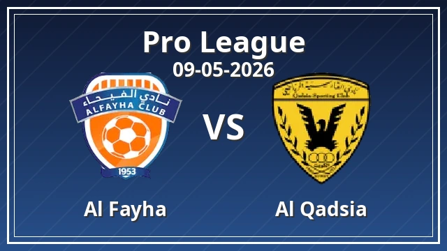 Thumbnail for Al Fayha vs Al Qadsia