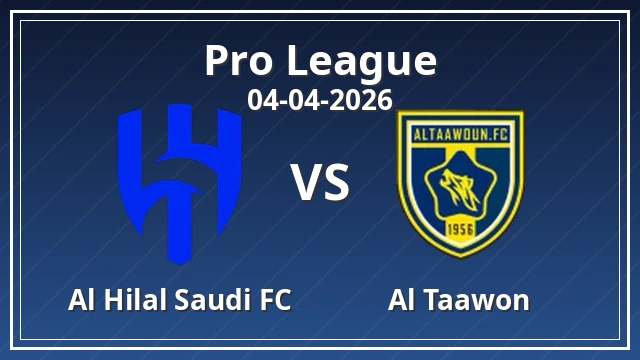 Thumbnail for Al Hilal Saudi FC vs Al Taawon