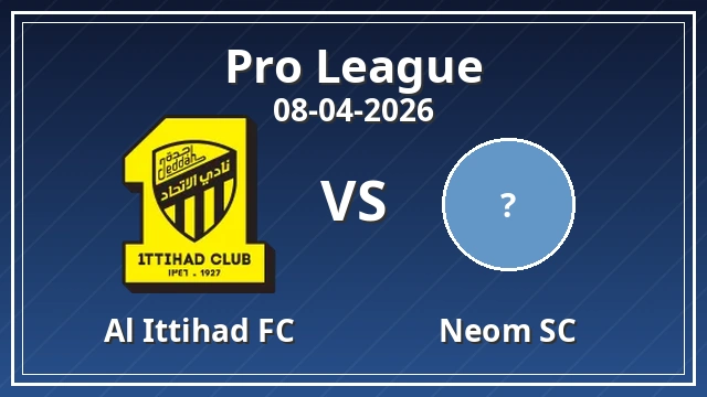 Thumbnail for Al Ittihad FC vs Neom SC