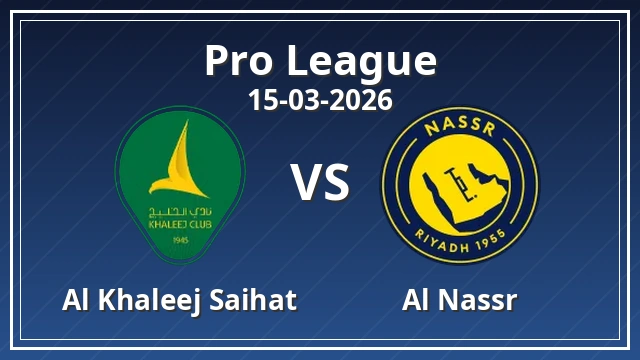 Thumbnail for Al Khaleej Saihat vs Al Nassr