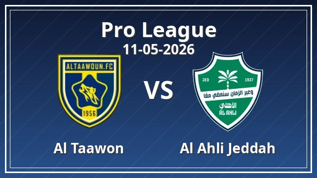 Thumbnail for Al Taawon vs Al Ahli Jeddah