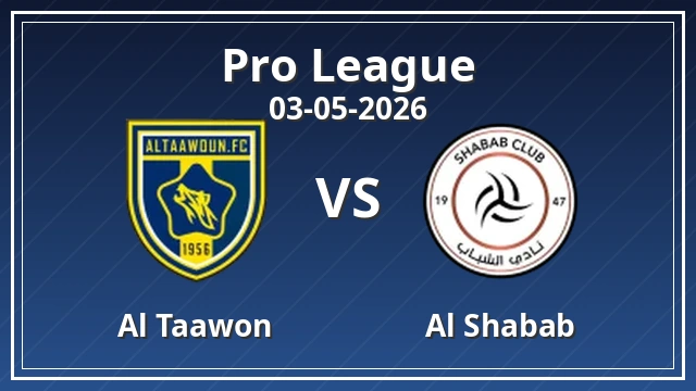 Thumbnail for Al Taawon vs Al Shabab