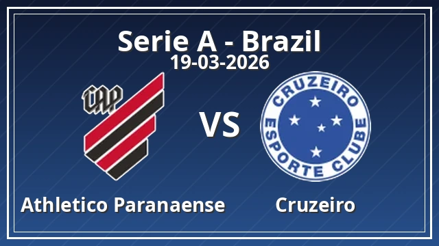 Thumbnail for Athletico Paranaense vs Cruzeiro
