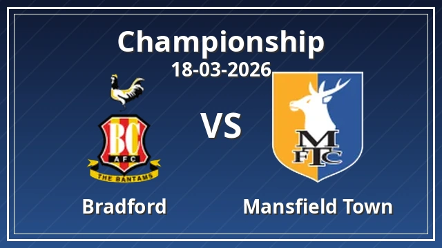 Thumbnail for Bradford vs Mansfield Town