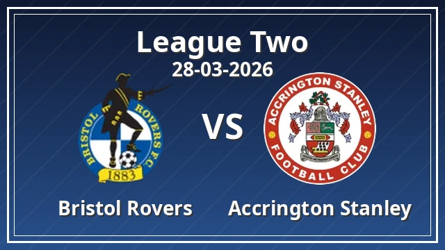 Thumbnail for Bristol Rovers vs Accrington Stanley