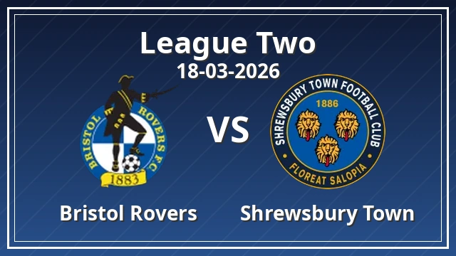 Thumbnail for Bristol Rovers vs Shrewsbury Town