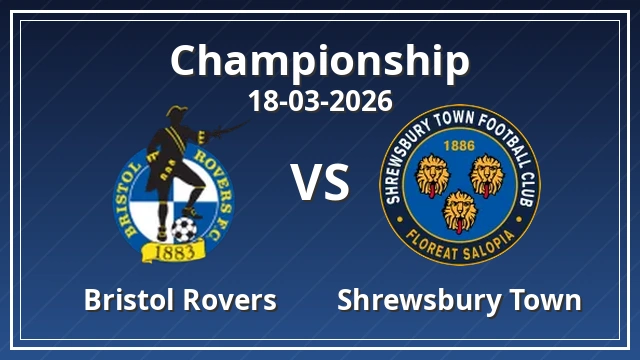 Thumbnail for Bristol Rovers vs Shrewsbury Town
