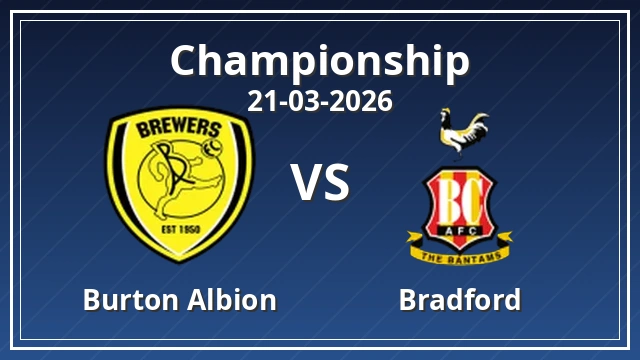 Thumbnail for Burton Albion vs Bradford