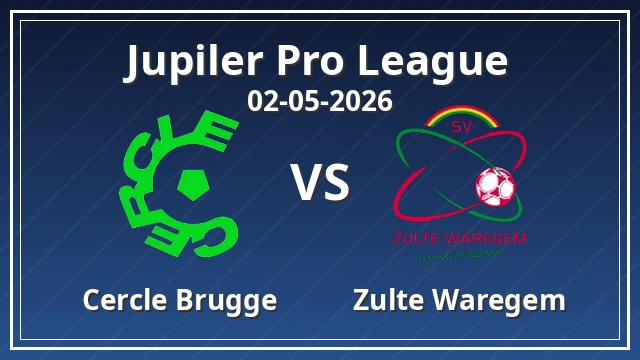 Thumbnail for Cercle Brugge vs Zulte Waregem