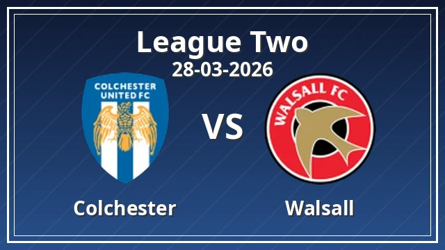 Thumbnail for Colchester vs Walsall