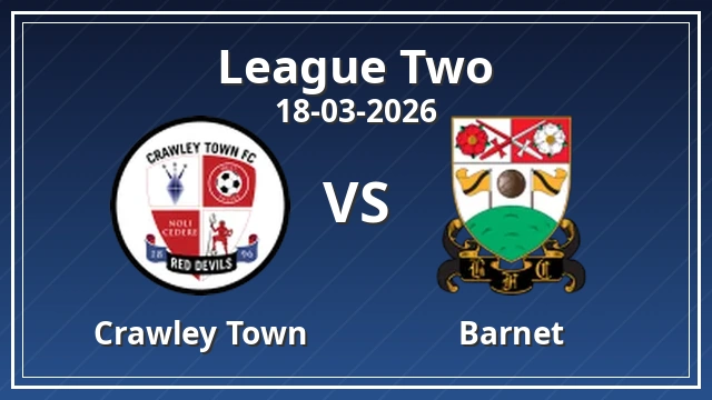 Thumbnail for Crawley Town vs Barnet