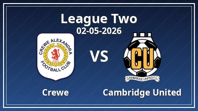 Thumbnail for crewe - cambridge united