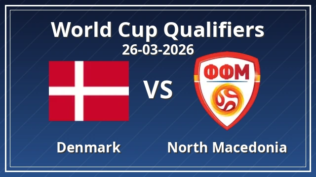 Thumbnail for Denmark vs North Macedonia