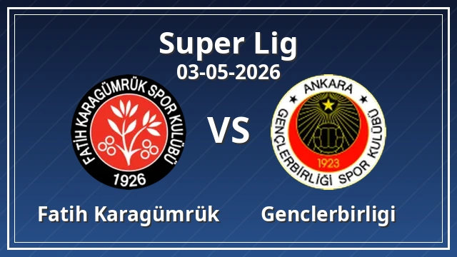 Thumbnail for Fatih Karagümrük - Gençlerbirliği
