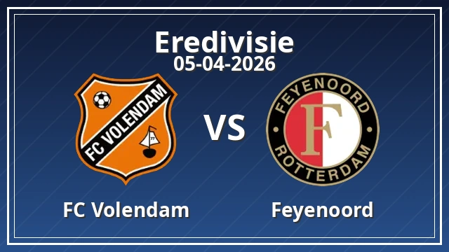 Thumbnail for FC Volendam vs Feyenoord