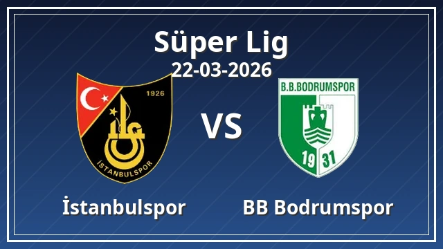 Thumbnail for İstanbulspor vs BB Bodrumspor