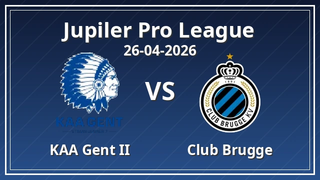 Thumbnail for KAA Gent II vs Club Brugge