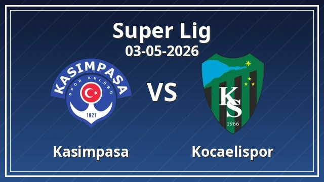 Thumbnail for Kasımpaşa - Kocaelispor