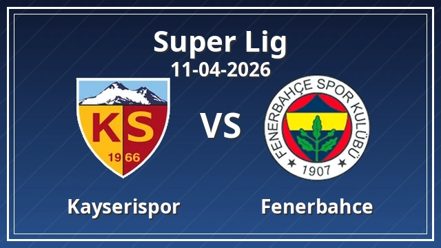 Thumbnail for Kayserispor - Fenerbahçe