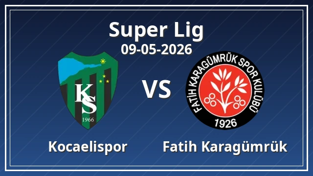 Thumbnail for Kocaelispor - Fatih Karagümrük