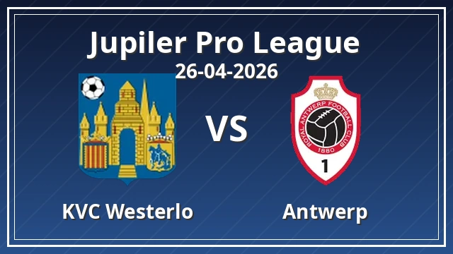 Thumbnail for KVC Westerlo vs Antwerp