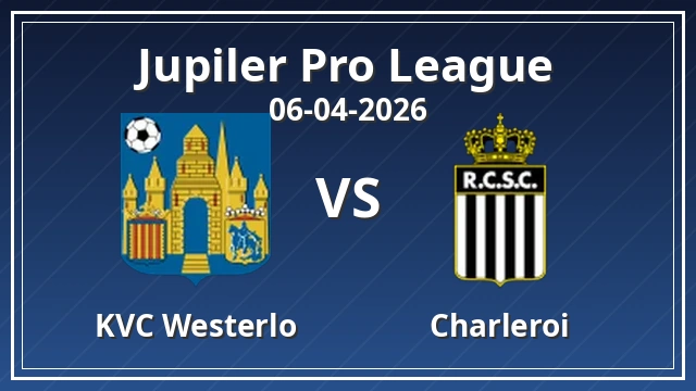 Thumbnail for KVC Westerlo vs Charleroi