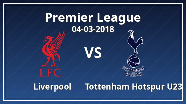 Thumbnail for Liverpool vs Tottenham Hotspur U23