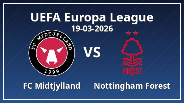 Thumbnail for Midtjylland vs Nottingham Forest