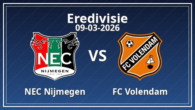 Thumbnail for NEC Nijmegen vs FC Volendam