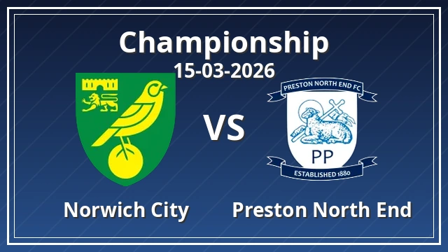 Thumbnail for Norwich City vs Preston North End