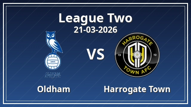 Thumbnail for Oldham vs Harrogate Town