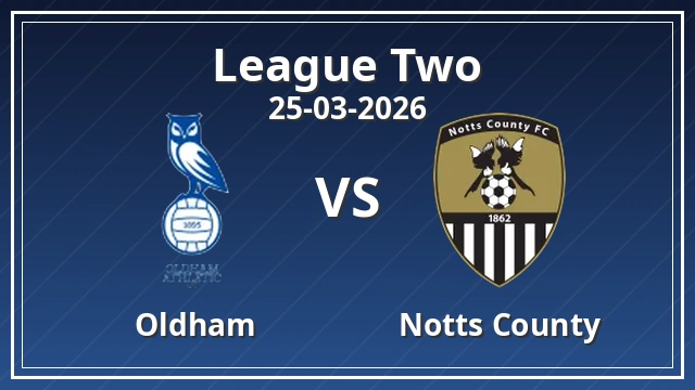 Thumbnail for Oldham vs Notts County