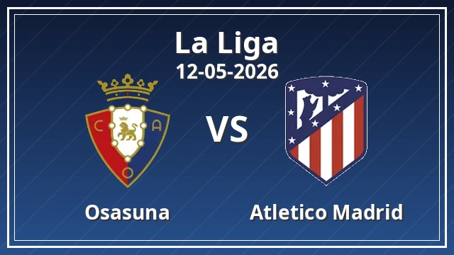 Thumbnail for Osasuna vs Atletico Madrid