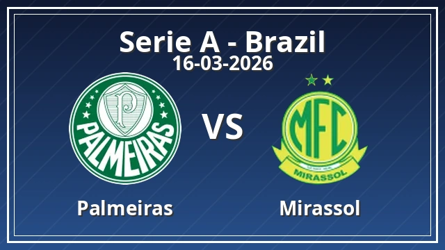 Thumbnail for Palmeiras - Mirassol