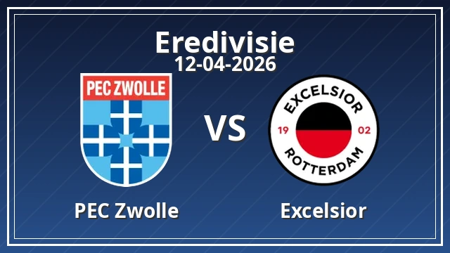 Thumbnail for PEC Zwolle vs Excelsior