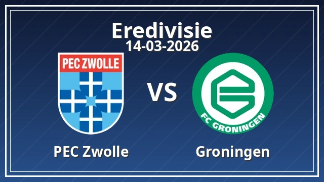 Thumbnail for PEC Zwolle vs Groningen