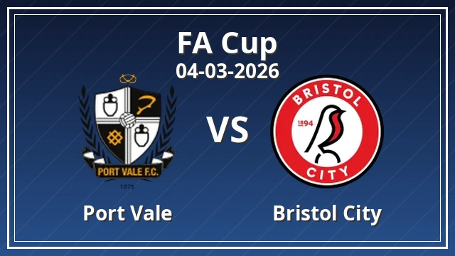 Thumbnail for Port Vale vs Bristol City