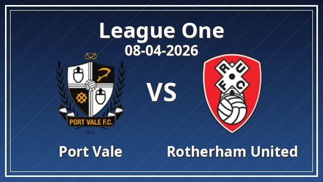 Thumbnail for Port Vale vs Rotherham United