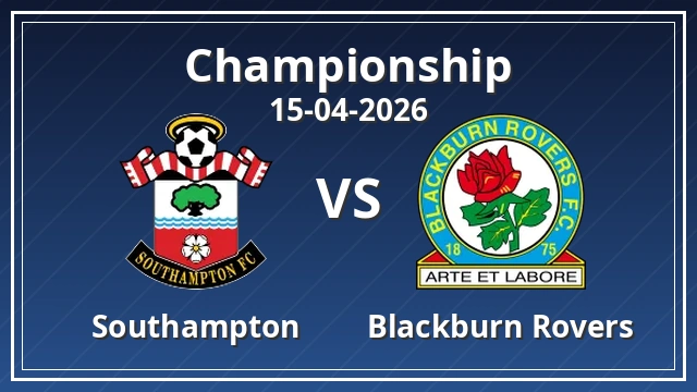 Thumbnail for Southampton vs Blackburn Rovers