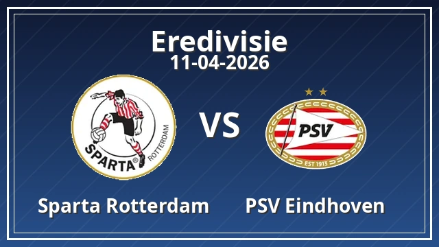 Thumbnail for Sparta Rotterdam vs PSV Eindhoven