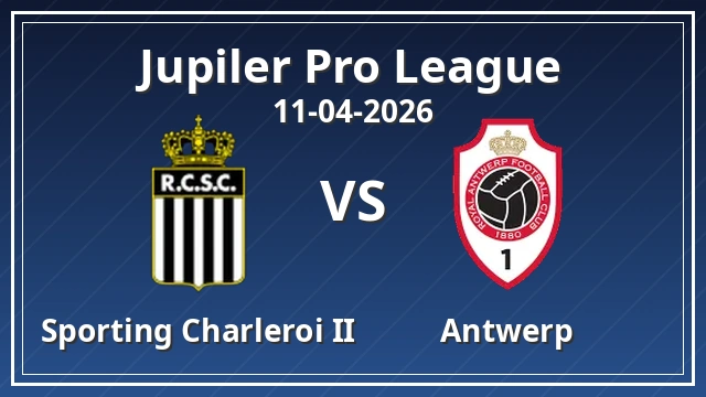 Thumbnail for Sporting Charleroi II vs Antwerp