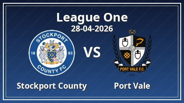 Thumbnail for Stockport County vs Port Vale