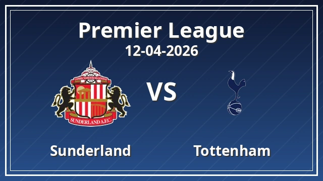 Thumbnail for Sunderland vs Tottenham Hotspur
