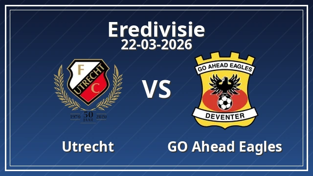 Thumbnail for Utrecht vs GO Ahead Eagles