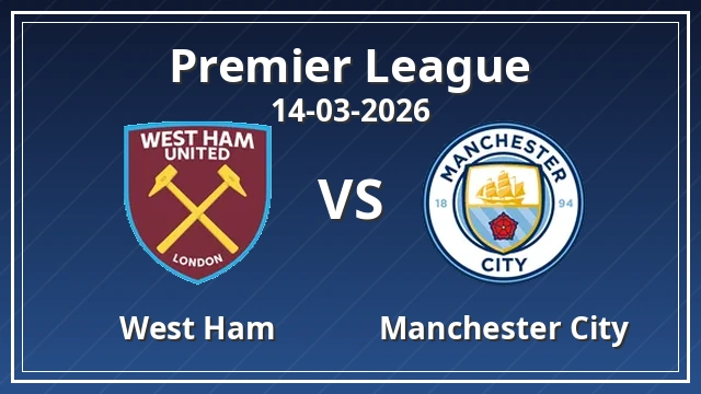 Thumbnail for West Ham vs Man City
