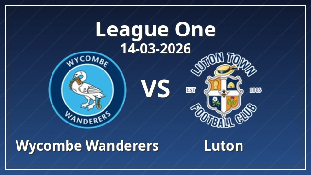 Thumbnail for Wycombe Wanderers vs Luton